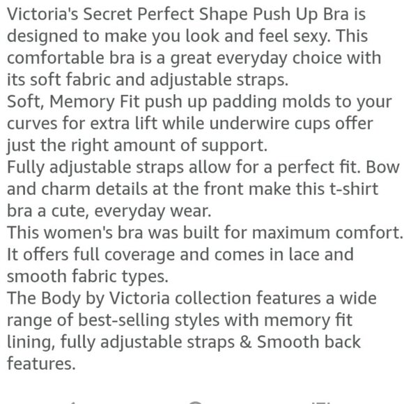 Victoria's Secret Bra Push Up Padded Comfy Front Close Lace Racer Gray Blue 32C - Picture 15 of 16